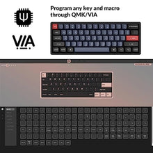 Load image into Gallery viewer, Keychron K12 Pro QMK/VIA Wireless Mechanical Keyboard Custom Programmable Macro with Hot-Swappable Keychron K Pro Red Switch 60% Compact Layout RGB Backlit Aluminum Frame for Mac Windows Linux, HotSwappableKeychronKProRedSwitch_6795