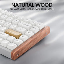 Load image into Gallery viewer, Keychron K2 HE Rapid Trigger Wireless Custom Keyboard with Hall Effect Gateron Double-Rail Magnetic Switch, 2.4 GHz QMK Bluetooth 5.2 RGB Compatible with Mac Windows Linux (Aluminum + Wood), GateronDoubleRailMagneticSwitchWhite_7197