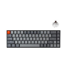 Load image into Gallery viewer, Keychron K6 Hot Swappable Wireless Bluetooth 5.1/Wired Mechanical Gaming Keyboard, 65% Compact 68-Key RGB LED Backlight Keychron Super Brown Switch Rechargeable Battery for Mac Windows, KeychronSuperBrownSwitch_1