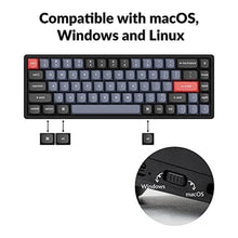 Load image into Gallery viewer, Keychron K6 Pro Wireless Custom Mechanical Keyboard, QMK/Launcher Programmable Macro, Hot-Swappable Keychron K Pro Red Switch, 65% Layout Aluminum RGB Backlit Office Keyboard for Mac Windows Linux, RGBBacklightAluminumFrameA_2876