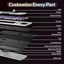 Load image into Gallery viewer, Keychron Q6 HE Wireless Custom Magnetic 100% Full Keyboard, 2.4 GHz/Bluetooth/Wired QMK Aluminum Rapid Trigger Hot-Swappable Programmable Gateron Double-Rail Magnetic Switches for Mac Windows Linux, ShellWhite_5158