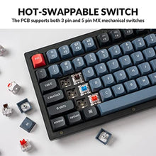Load image into Gallery viewer, Keychron V3 Wired Custom Mechanical Keyboard Knob Version, TKL QMK/VIA Programmable Macro with Hot-swappable Keychron K Pro Red Switch Compatible with Mac Windows Linux (Frosted Black-Translucent), HotswapKeychronKProRedSwitch_7017