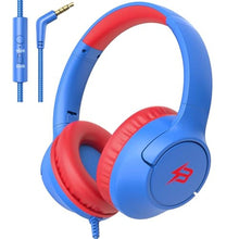 Load image into Gallery viewer, Kids Headphones for School, 85/94 dB Volume Limit, Wired Over Ear Headphones for Kids Boys Girls with Microphone, Foldable Stereo Sound 3.5mm Wired Cord for Kindle Tablet Airplane Travel, Blue_1