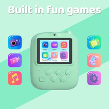 Load image into Gallery viewer, Kids Instant Print Camera 2025, 32GB Memory, Dual Lens with 2.4-Inch Screen and 1080p HD, Nice Gift for Boys and Girls Ages 4-13, Ideal for Toddlers and Teenagers (Green)_1836