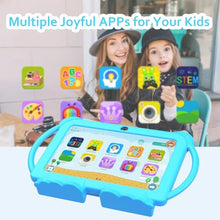 Load image into Gallery viewer, Kids Tablet 7 Inch Android 12 Tablet for Kids 4GB RAM 32GB ROM Toddler Tablet Quad Core Processor 1024x600 IPS Screen Parental Control Shockproof Dual Camera Case, blue_633