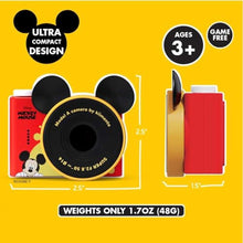 Load image into Gallery viewer, kiimento Ultra-Compact Kids Digital Camera & Video Camcorder for Ages 35 with Selfie Lens, 32GB Memory Card, Handmade Strap Model A (Mickey Mouse), Red_172