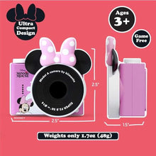 Load image into Gallery viewer, kiimento Ultra-Compact Kids Digital Camera & Video Camcorder for Ages 35 with Selfie Lens, 32GB Memory Card, Handmade Strap Model A (Minnie Mouse), Pink_2109