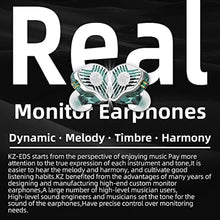 Load image into Gallery viewer, Kinboofi KZ EDS in Ear Earphones,10 mm Dual Magnetic Circuit Moving Coil Unit Configuration Earphone, High Resolution Noise-isolating Headphone Earbuds for Sports & Exercise (with Mic, Transparent)_808