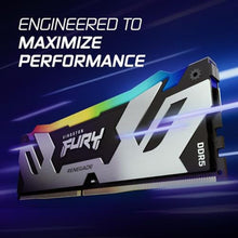 Load image into Gallery viewer, Kingston FURY Renegade RGB 32GB (2x16GB) 6400MT/s DDR5 CL32 DIMM Desktop Memory (Kit of 2) | Intel XMP 3.0 | Overclocking Stability | KF564C32RSAK2-32, Blackandsilver_1035