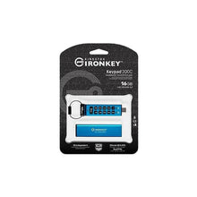 Load image into Gallery viewer, Kingston Ironkey Keypad 200 USB-C 16GB Encrypted Flash Drive | OS Independent | FIPS 140-3 Level 3 | XTS-AES 256-bit | BadUSB and Brute Force Protection | Multi-Pin Option | IKKP200C/16GB_8365