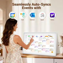 Load image into Gallery viewer, Kinstone Electronic Calendar, 15.6 Inch Wall Planner Smart Digital Calendar, white_2084