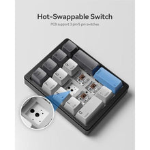 Load image into Gallery viewer, Kisnt KN17 Mechanical Numpad for Excel Financial Data Entry, Brownswitch_7803