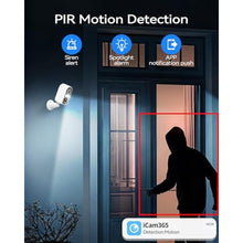 Load image into Gallery viewer, KKB Security Cameras Wireless Outdoor Magnetic, 2K Smart WiFi Camera Indoor for Home Security, Long Battery Life Powered, AI Motion Detection, Color Night Vision, iCam365 APP, 2 Way Audio, White_189