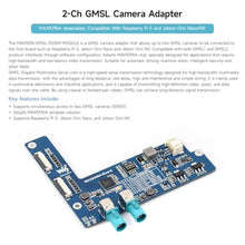 Load image into Gallery viewer, KLAYERS 2-Channel GMSL Camera Adapter Board | with MAX9296A Deserializer | Compatible with Raspberry Pi 5 and Jetson Orin Nano/NX_2252