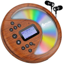 Load image into Gallery viewer, KLIM Discover - Portable CD Player with Long-Lasting Battery - with Headphones - Radio FM - Compatible MP3 CD Player Portable - SD Card, FM Transmitter, Bluetooth - Ideal for Cars, Wood_1