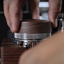 Load image into Gallery viewer, KNODOS 58mm Espresso Distribution Tool Walnut Coffee Distributor Adjustable Depth Stainless Steel Espresso Leveler Premium Espresso Machine Accessories For Coffee Bar_6138