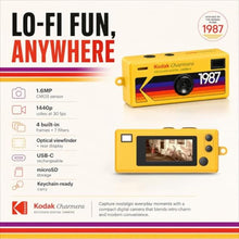 Load image into Gallery viewer, Kodak Charmera Key Chain Digital Camera Bundle, Yellow_2299
