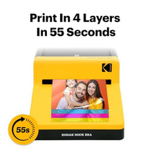 Load image into Gallery viewer, KODAK Dock ERA 4x6 Photo Printer, Smartphone Docking, 4PASS, 50 Sheets, Yellow_1147