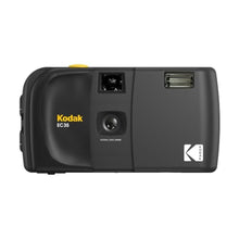 Load image into Gallery viewer, KODAK EC35 35mm Film Camera 35mm, Reusable, Focus-Free, Built-in Flash, Slide Cover, Beginner Friendly (Film & AA Battery are not Included) (Single, Midnight Black), MidnightBlack_1