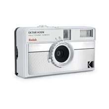 Load image into Gallery viewer, Kodak EKTAR H35N Half Frame Film Camera, 35mm, Reusable, Focus-Free, Bulb Function, Built-in Star Filter, Coated Improved Lens (Film & AAA Battery are not Included) (Striped Silver), StripedSilver_113