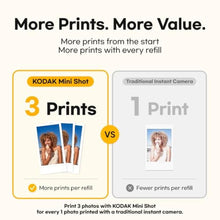 Load image into Gallery viewer, KODAK Mini Shot 2 Retro 2x3 Instant Camera, Photo Printer, 8 Sheets, White_6612