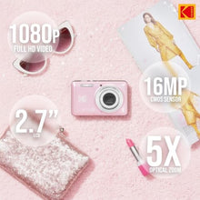Load image into Gallery viewer, Kodak PixPro Friendly Zoom FZ55 16MP 1080p Full HD Camera (Pastel Pink)_490