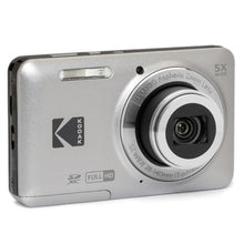 Load image into Gallery viewer, KODAK PIXPRO FZ55-GRY 16MP CMOS Sensor Digital Camera 5X Optical Zoom 28mm Wide Angle 1080P Full HD Video 2.7" LCD Vlogging Camera, Gray_497