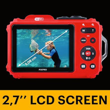 Load image into Gallery viewer, KODAK PIXPRO WPZ2 16MP Waterproof Digital Camera, 15m, 4X Zoom, Red_8219