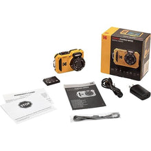 Load image into Gallery viewer, KODAK PIXPRO WPZ2 Waterproof Digital Camera Bundle, Includes: SanDisk 32GB MicroSD Memory Card, Spare Battery and More (5 Items) (Yellow)_66