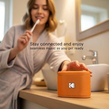 Load image into Gallery viewer, KODAK SOUNDBRIX Portable Bluetooth Speaker IPX4 Water Resistant Wireless 5H Playtime Stackable Speaker Pair 100 Speakers White Elephant Gift for Adults Men Women Teen Boys Girls Home Beach Birthday, OverloadOrange_3464