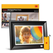 Load image into Gallery viewer, KODAK WiFi Digital Picture Frame, 1920 x 1200 HD Touchscreen Digital Photo Frame, 10.1 Inches Intelligent Electronic Picture Frame with 32 GB,Auto-Rotate, Share Moments Instantly Gifts(Wood Frame), BlackWood_1