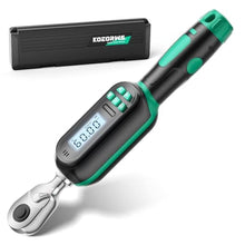 Load image into Gallery viewer, KOEORWS 3/8 Inch Drive Digital TorqueWrench, 2.21-44.25Ft.lb/3-60N.m, Electronic Torque Wrench with Preset Value, Buzzer & LED Indicator, 2% Accuracy Torque Wrench for Bike, Motorcycles, Green_1