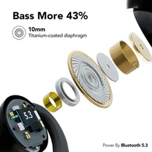 Load image into Gallery viewer, KT1 Ear Buds Wireless Earbuds Bluetooth 5.3 Headphones 72hrs Playtime with Digital Display Sports Wireless Headphones with Earhook Deep Bass 2.0,IPX7 Waterproof, Over-Ear Earphones for Sport Running, Black_532