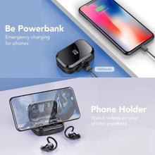 Load image into Gallery viewer, KT1 Ear Buds Wireless Earbuds Bluetooth 5.3 Headphones 72hrs Playtime with Digital Display Sports Wireless Headphones with Earhook Deep Bass 2.0,IPX7 Waterproof, Over-Ear Earphones for Sport Running, Black_534