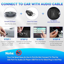 Load image into Gallery viewer, KUEPHOM Portable CD Player Bluetooth with Speakers & Headphones, GY_5584