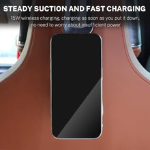 Load image into Gallery viewer, KUNGKIC for Car Headrest Tablet Holder for BMW X3 X5 X6 I20 G05 G06 G45 G60 G61 G70 Adjustable Tablet Car Mount for Back Seat Road Trip Essentials Black (Wireless Charging Pad with Light)_4