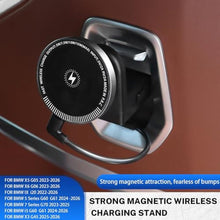 Load image into Gallery viewer, KUNGKIC for Car Headrest Tablet Holder for BMW X3 X5 X6 I20 G05 G06 G45 G60 G61 G70 Adjustable Tablet Car Mount for Back Seat Road Trip Essentials Black (Wireless Charging)_228