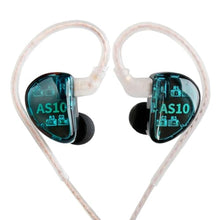 Load image into Gallery viewer, KZ AS10 Monitors Headphone Earbuds 5 Balanced Armature Driver, Noise Cancelling Headphones Wired IEMS Ear Phones with 2 Pin Detachable Cable for Musician Singer Church, Green_1