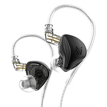 Load image into Gallery viewer, KZ ZEX Wired Earphone, Electrostatic + Dynamic Hybrid Earphone HiFi in Ear Monitor Headphones with Detachable Cable, 3.5mm Jack Gifts for Fathers, Mothers, Friends (Black, Without Mic)_1