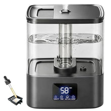 Load image into Gallery viewer, KZF 4L Top Fill Humidifiers for Bedroom & 40H Runtime - Cool Mist Humidifier, 3 Mist Levels, 8H Timer, Essential Oil Tray, Humidity Display, Quiet for Baby, Plants, Large Room (Black, 4, Liters)_1