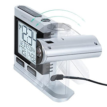 Load image into Gallery viewer, La Crosse Technology 616-12667-INT Silver Atomic Projection Alarm Clock with Temperature_37