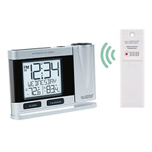 Load image into Gallery viewer, La Crosse Technology 616-12667-INT Silver Atomic Projection Alarm Clock with Temperature_38
