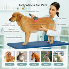 Load image into Gallery viewer, LAFCARE Handheld Red Light Therapy with Stand,Near Infrared Light Therapy Devices for Pain Relief Joint and Muscle Pain for Pets(4 * 808nm+14 * 650nm), Grey_1787