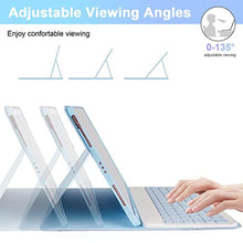 Load image into Gallery viewer, LAMA Keyboard Case for iPad (A16) 11th Gen 2025 /10th Gen 2022, Magnetic Case with Keyboard for iPad 11-inch (A16)/10.9-inch 10th Generation,Thin & Light Cover with Pencil Holder, Blue, SkyBlue_7688