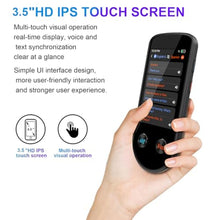 Load image into Gallery viewer, Language Translator Device, Language Translator Two Way with Voice/Offline/Photo 137 Languages, Translator Device No WiFi Needed, Real-Time Portable AI Translator for Travel Learning Business, LightBlack_2483