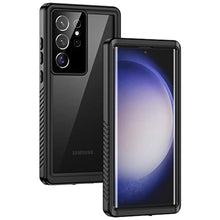 Load image into Gallery viewer, Lanhiem for Samsung S23 Ultra Phone Case, IP68 Waterproof Dustproof, Built-in Screen Protector, Rugged Full Body Shockproof Protective Cover for Samsung Galaxy S23 Ultra 5G, Black_1