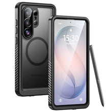 Load image into Gallery viewer, Lanhiem Magnetic for Samsung Galaxy S26 Ultra Case, IP68 Waterproof Dustproof, Built-in Screen Protector, Rugged Full Body Shockproof Cover for Galaxy S26 Ultra 5G 6.9 Inch, Black/Clear_1