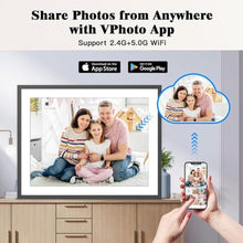 Load image into Gallery viewer, Large Digital Picture Frame 17" Digital Photo Frame - 1280x960 IPS Touch Screen, 32GB Smart Picture Frame, Motion Sensor, Auto-Rotate, Wall-Mounted, Share Photos Videos via App, Gifts for Women Men, Black_2527