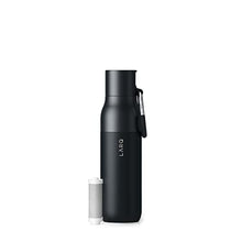 Load image into Gallery viewer, LARQ Bottle Filtered Insulated Stainless Steel Water Bottle with Filter Straw, Removes Chlorine, PFAS Lead, BPA-Free Leak Proof Flip Top, 24h Cold for Travel Gym Office, 25 oz, Obsidian Black, ObsidianBlack_1