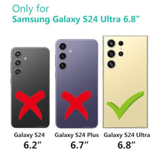 Load image into Gallery viewer, Lastma for Samsung Galaxy S24 Ultra Case 6.8" Cute with Wrist Strap Kickstand Glitter Bling Cartoon IMD Soft TPU Shockproof Protective Phone Case Cover for Girls and Women - Green Flower, GreenFlower_2232